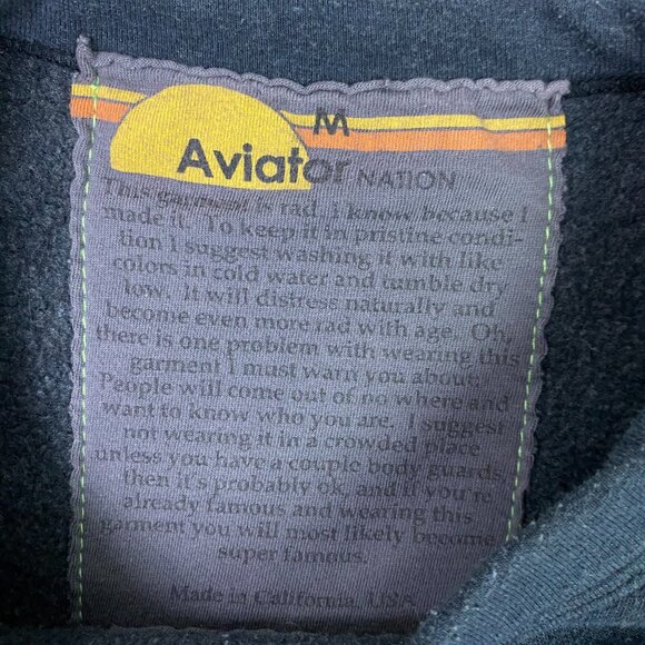 Aviator Nation Sweatshirt Adult Medium Blue Global Citizen Festival Live Shirt - Picture 6 of 9